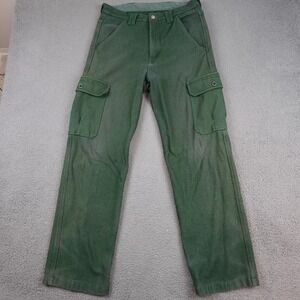 Vintage WFS Element Gear Pants Mens 34x31 Green Wool Blend Cargo Outdoor